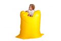 Zitzak  geel met binnenkussen 140 cm x 100 cm